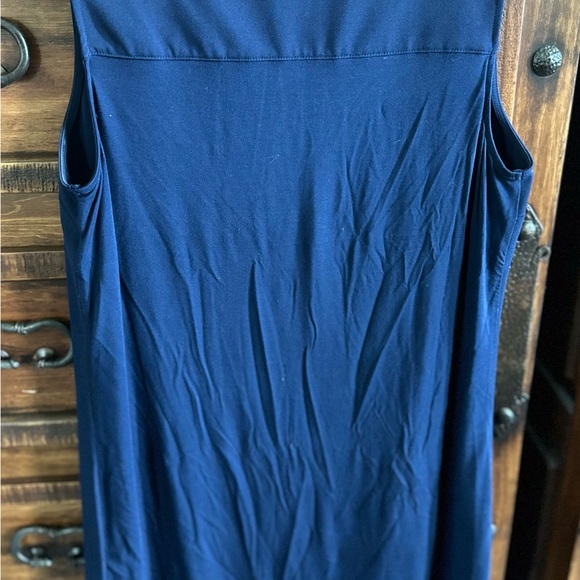 Blue Sleeveless Stretch Dress - New York and Company - Size M - Picture 3 of 3